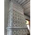 Пристенный изразцовый камин "Элеганс 20x20" в пастельной росписи от производителя Ceramica