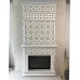 Пристенный изразцовый камин "Элеганс 20x20" в пастельной росписи от производителя Ceramica