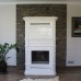Пристенный камин в белом цвете с топкой фирмы Tarnavya. от производителя Ceramica Пристенный камин в белом цвете с топкой фирмы Tarnavya. от производителя Ceramica