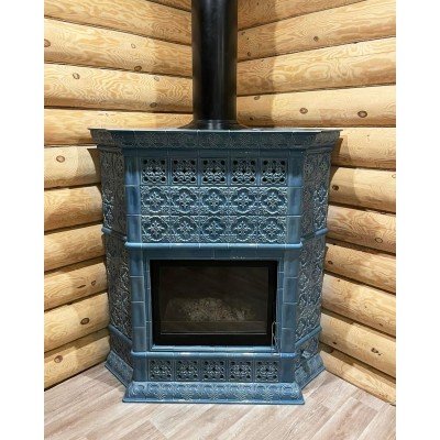 Угловая печь-камин с изразцами Элеганс 2775 от производителя Ceramica