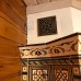 Угловая печь-камин Византия с топкой LISEO. Палитра: Лесная. 3290 от производителя Ceramica