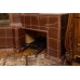 Угловой изразцовый камин Альбион с дровником от производителя Ceramica