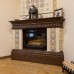 Угловой изразцовый камин Арт Нуво. Палитра: кофейная. от производителя Ceramica