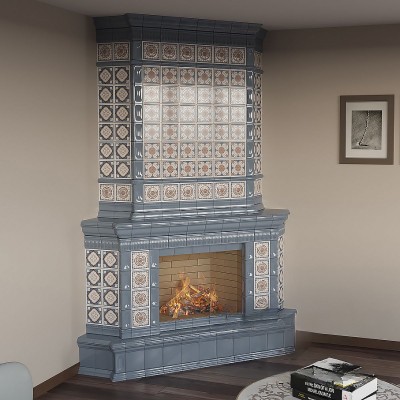 Угловой камин Пастораль от производителя Ceramica