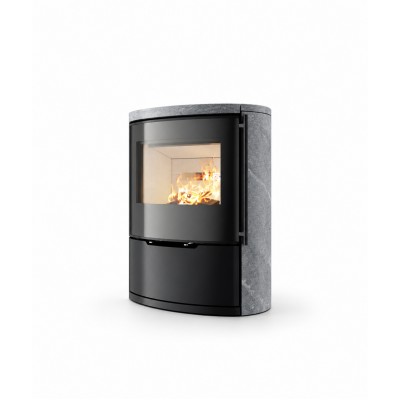 Дровяная печь-камин Ember O1 FG Rounded sides - natural stone (вид не указан) от производителя Ember