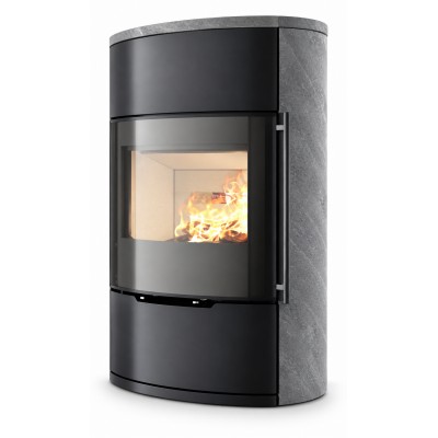 Дровяная печь-камин Ember O2 FG Rounded sides - natural stone (вид не указан) от производителя Ember