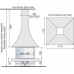Центральный камин Julietta 985 JC Bordelet закрытый от производителя JC BORDELET