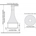Центральный открытый камин Zelia 908 JC Bordelet от производителя JC BORDELET