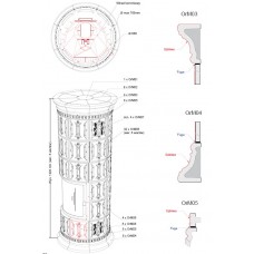 Изразцовая круглая печь Ogarek 66 