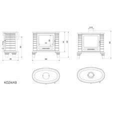 Камин Kratki Koza K8