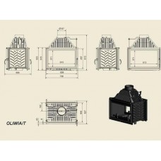 Каминная топка OLIWIA/T