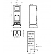 Печь камин La Nordica Nova Forno Steel