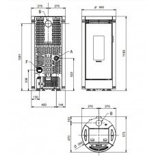 Пеллетный камин DEBBY PLUS EVO