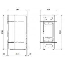 Пеллетный камин Isidora Idro H23 5.0