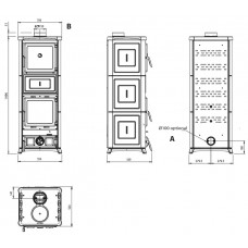 Печь камин La Nordica Nova Forno