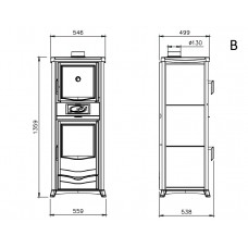 Печь камин La Nordica Termorossella Plus Forno DSA 4.0