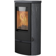 Печь-камин Lotus Jubilee 25 Indian Night with wood storage compartment door