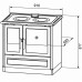 Отопительно-варочная печь Plamen 910 Glas (белая)