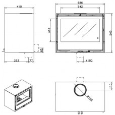 Печь камин Rocal HABIT 70A T