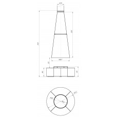 Островной камин LOFT - 02