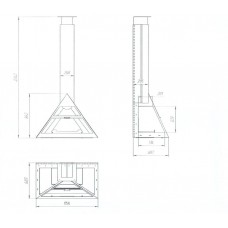 Подвесной камин LOFT - 17