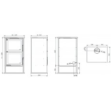 Печь-камин Solzaima M12F Eco