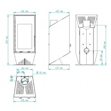 Печь-камин Solzaima Tec Wall Eco 