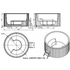 Купель Comfort Family Hot 220