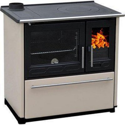 Отопительно-варочная печь Plamen 850 Glas бежевая от производителя Plamen