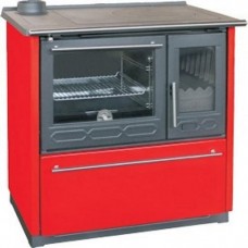 Отопительно-варочная печь Plamen 850 Glas красная