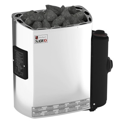Печь для бани SAWO MINI MN-23NB-Z (2,3 кВт, встроенный пульт, внутри оцинковка, снаружи нержавейка) от производителя Sawo