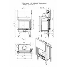 Каминная топка Fenix 1E ТКТ 10.0-04