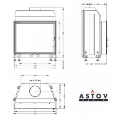 Каминная топка АСТОВ МЛ 700