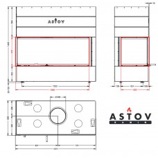 Каминная топка АСТОВ П2С 14057