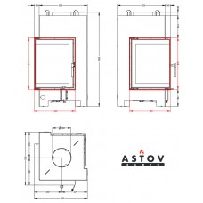 Каминная топка АСТОВ П2С 440