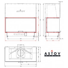 Каминная топка АСТОВ П3С 12057