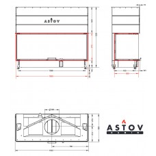 Каминная топка АСТОВ П3С 15057