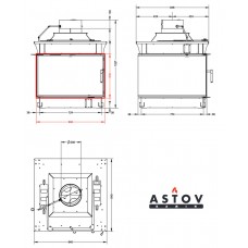 Каминная топка АСТОВ П4С 800