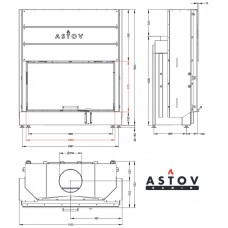Каминная топка АСТОВ ПС 10057