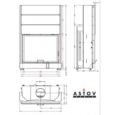 Каминная топка АСТОВ ПС 10080