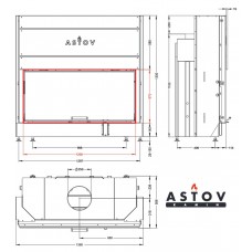 Каминная топка АСТОВ ПС 12057