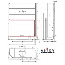 Каминная топка АСТОВ ПС 12080