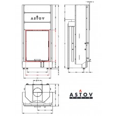 Каминная топка АСТОВ ПС 5574