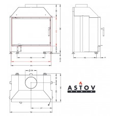 Каминная топка АСТОВ ПС 700