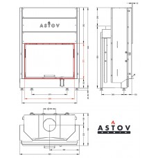 Каминная топка АСТОВ ПС 8057