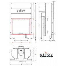 Каминная топка АСТОВ ПС 8063