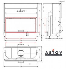 Каминная топка АСТОВ ПТ 12057