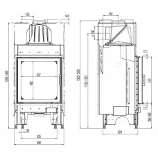 Каминная топка Austroflamm 55x57 K 2.0