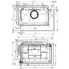 Каминная топка Austroflamm 63x40x42 K 2.0 Right