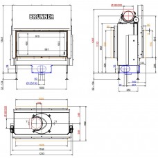 Топка-камин Brunner BKH 5.0 Tunnel 50-98 ST-KT